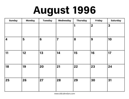 8/4/1996|Historical Events in August 1996